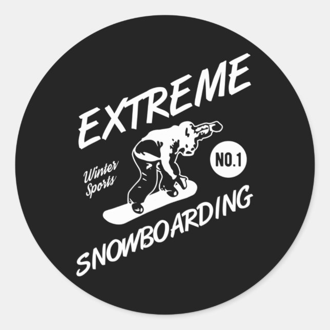 Adesivo Snowboarder Extreme Snowboard Winter Sports Sno (Frente)