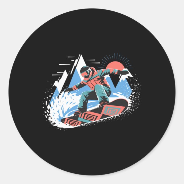Adesivo Snowboarder Master Slopes Snowboard Snowboboa (Frente)