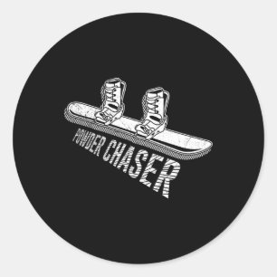 Adesivo Snowboarder Powder Chaser Funny Snowboard Child