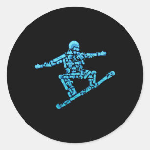 Adesivo Snowboarder - Snowboard do inverno