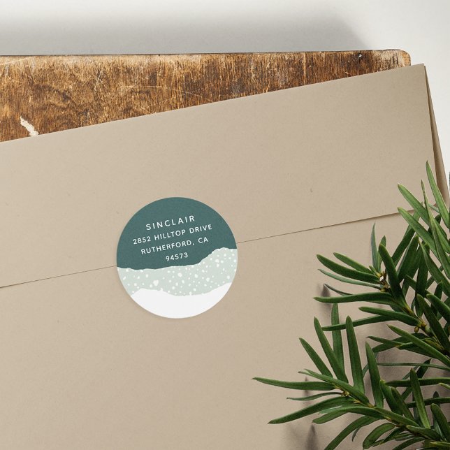 Adesivo Snowdrift | Endereço para devolução de feriados (Criador carregado)