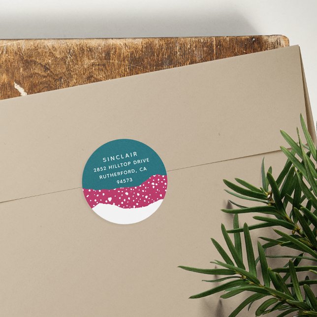 Adesivo Snowdrift | Endereço para devolução de feriados (Criador carregado)