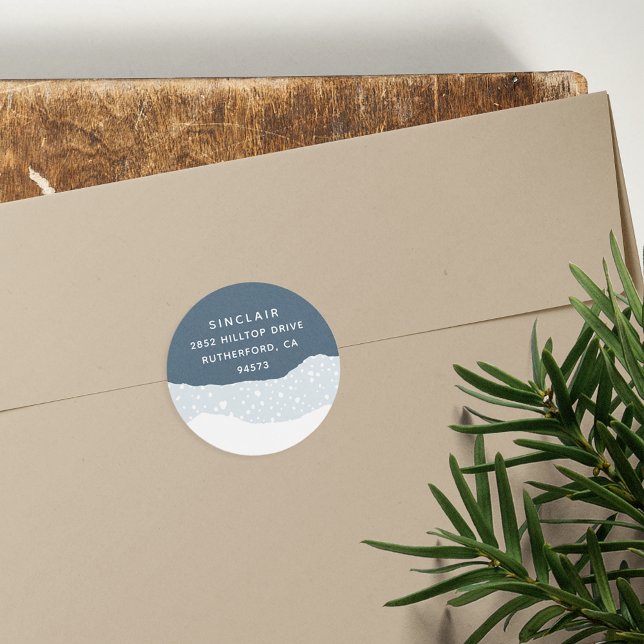 Adesivo Snowdrift | Endereço para devolução de feriados (Criador carregado)