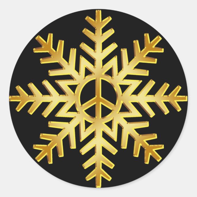 Adesivo SNOWFLAKE Dourado (Frente)
