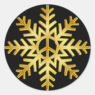 Adesivo SNOWFLAKE Dourado