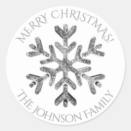 Adesivo Snowflake Elegante Olheira de Natal