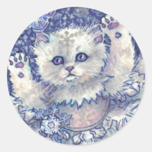 Adesivo Snowflake Kitten Stickers