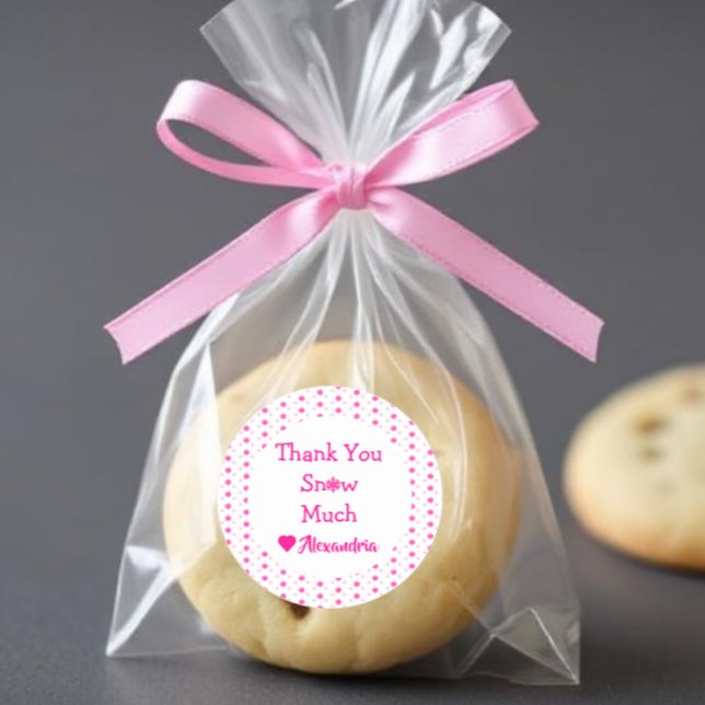 Adesivo Snowflake Obrigado (Criador carregado)