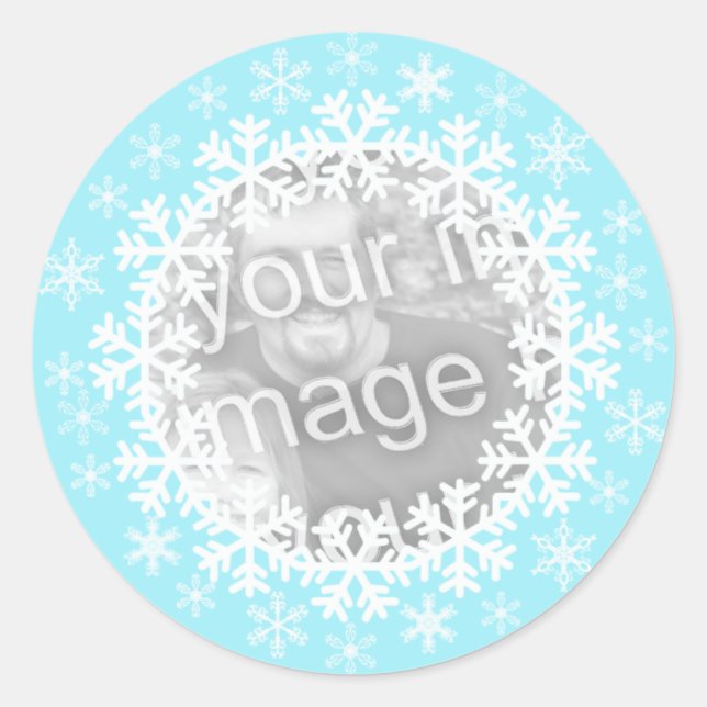 Adesivo Snowflake Photo Stickers (Frente)