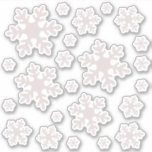 Adesivo Snowflake Snow Winter Christmas Sticker Pack<br><div class="desc">Pacote de Sticker Flocos de Neve Flocos de Neve Feriados de Natal</div>