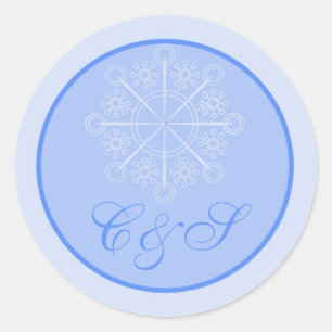 Adesivo Snowflake Wedding Favor Stickers