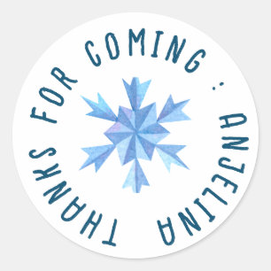 Adesivo Snowflex Blue Children name sticker