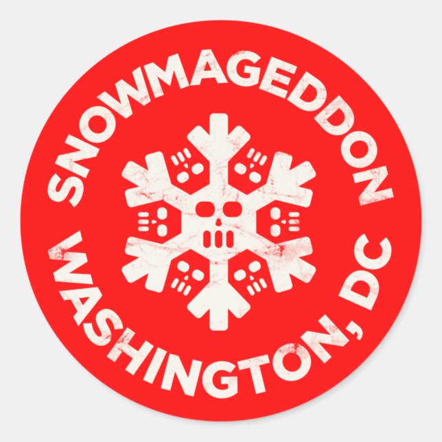 ADESIVO SNOWMAGEDDON WASHINGTON, DC (Frente)