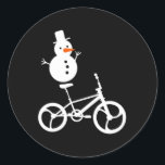 Adesivo Snowman Bmx Bike Christmas Winter Funny Cycling Sp<br><div class="desc">Snowman Bmx Bike Natal Inverno Engraçado Ciclismo Engraçado Esporte Crianças</div>