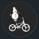 Adesivo Snowman Bmx Bike Christmas Winter Funny Cycling Sp<br><div class="desc">Snowman Bmx Bike Natal Inverno Engraçado Ciclismo Engraçado Esporte Crianças</div>