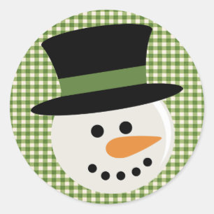 ADESIVO SNOWMAN BURACO FACE STICKER