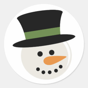 ADESIVO SNOWMAN BURACO FACE STICKER