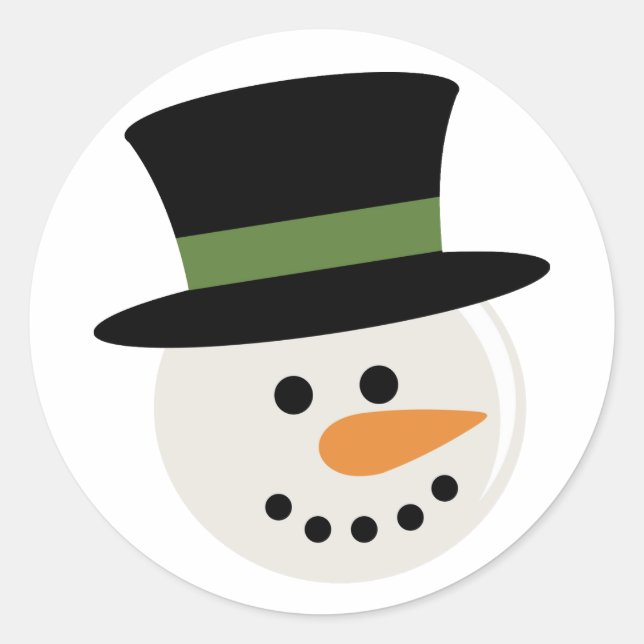 ADESIVO SNOWMAN BURACO FACE STICKER (Frente)