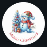 Adesivo Snowman Christmas<br><div class="desc">Vinhetas de Natal de Neve</div>