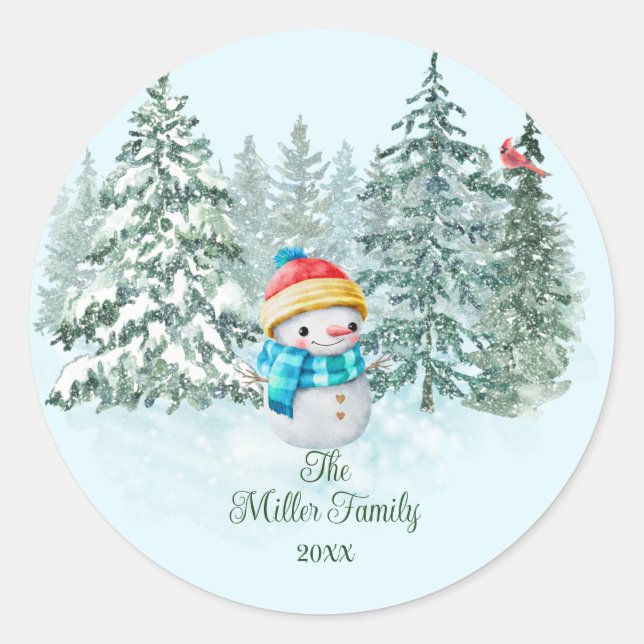 Adesivo Snowman Christmas (Frente)