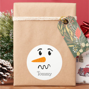 Adesivo Snowman Confusa Face Frosty