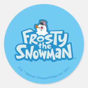 Adesivo Snowman™ congelado   Logotipo empilhado congelad