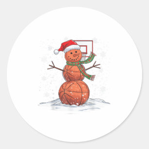 Adesivo Snowman de basquetebol _1