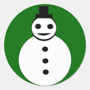 Adesivo Snowman de Natal a sorrir