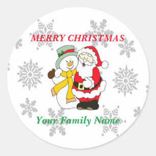 Adesivo Snowman de Natal e Papais noeis