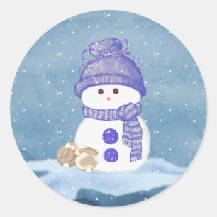 Adesivo Snowman e Bunnies Dormindo