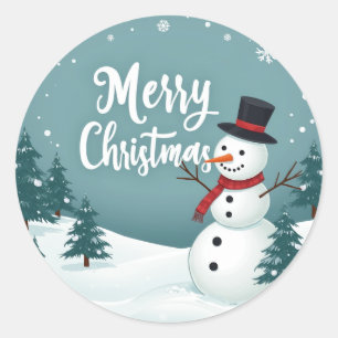 Adesivo Snowman e Feliz Natal