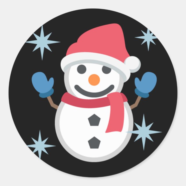 Adesivo Snowman Emoji (Frente)