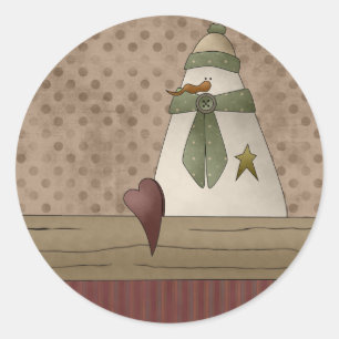 Adesivo Snowman Envelope Snowman de Feriado