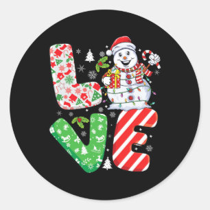 Adesivo Snowman Família Xmas Correspondente Design Cristo