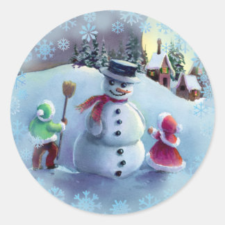 Adesivo SNOWMAN & KIDS por SHARON SHARPE