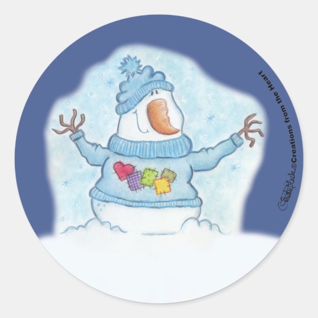 Adesivo Snowman - O Natal É "Neve" Perto (Frente)