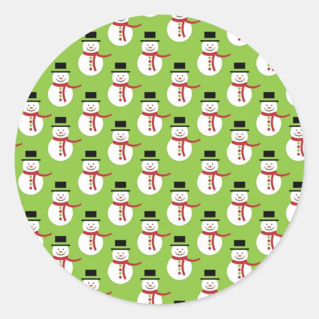 Adesivo Snowman Pattern (Frente)