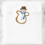 Adesivo Snowman Snow Man Christmas Sugar Cookie Winter<br><div class="desc">Criados de uma ilustração original, esses adesivos apresentam um biscoito de açúcar em forma de neve tocado com glacé branco. Perfeito para o Natal ou para o correio de férias! Este design também está disponível em outros produtos. Não vê o que está procurando? Precisa de ajuda para a personalização? Entre...</div>