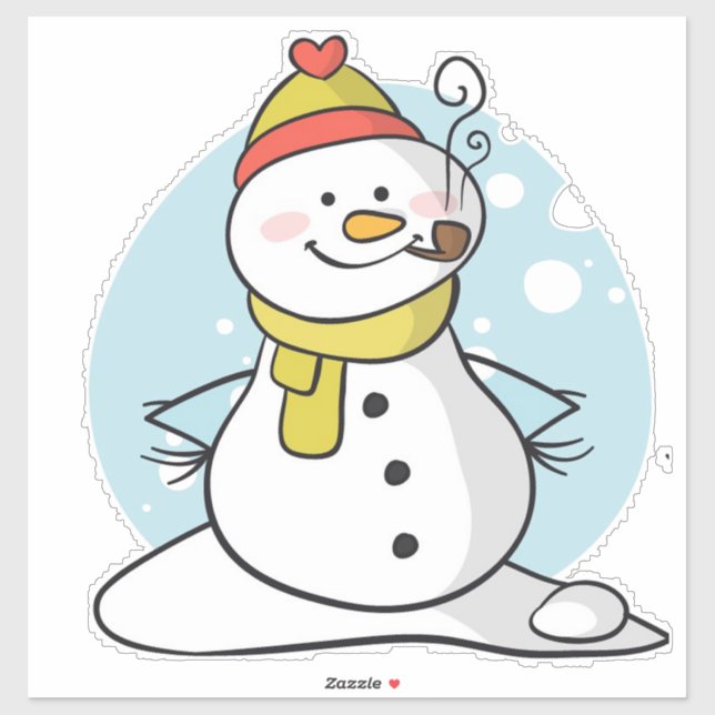 Adesivo Snowman Sticker (Folha)