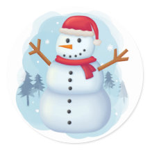 Snowman Sticker