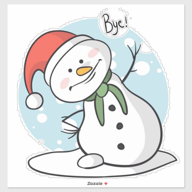 Adesivo Snowman Sticker (Folha)