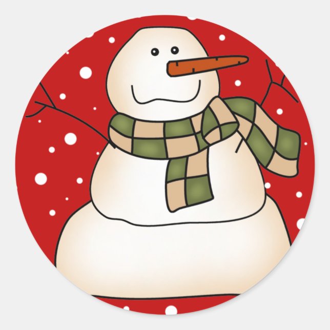 Adesivo Snowman Stickers (Frente)