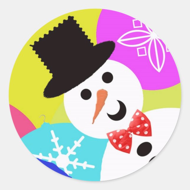 Adesivo Snowman Stickers (Frente)