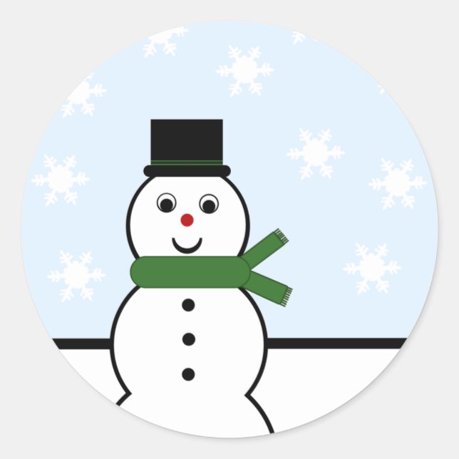 Adesivo Snowman Stickers (Frente)