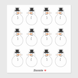 Adesivo Snowman (Variedade) Festa de Natal Diversão de Nat