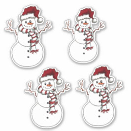 Adesivo Snowman Vinyl Cut Sticker