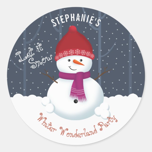 Adesivo Snowman Winter Wonderland (Frente)