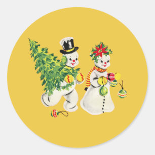 Adesivo Snowmen Retro