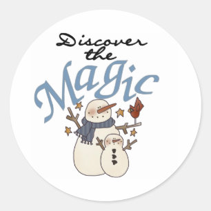 Adesivo Snowmen Winter Descover the Magic