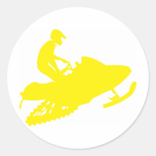 Adesivo Snowmobiler/Lado Amarelo